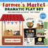 Welcome to the ultimate Farmers Market Dramatic Play Kit! Perfect for encouraging imaginative play and teaching kids about healthy eating, commerce, and social skills. This printable PDF kit has everything your little ones need to set up their very own play farmers market.