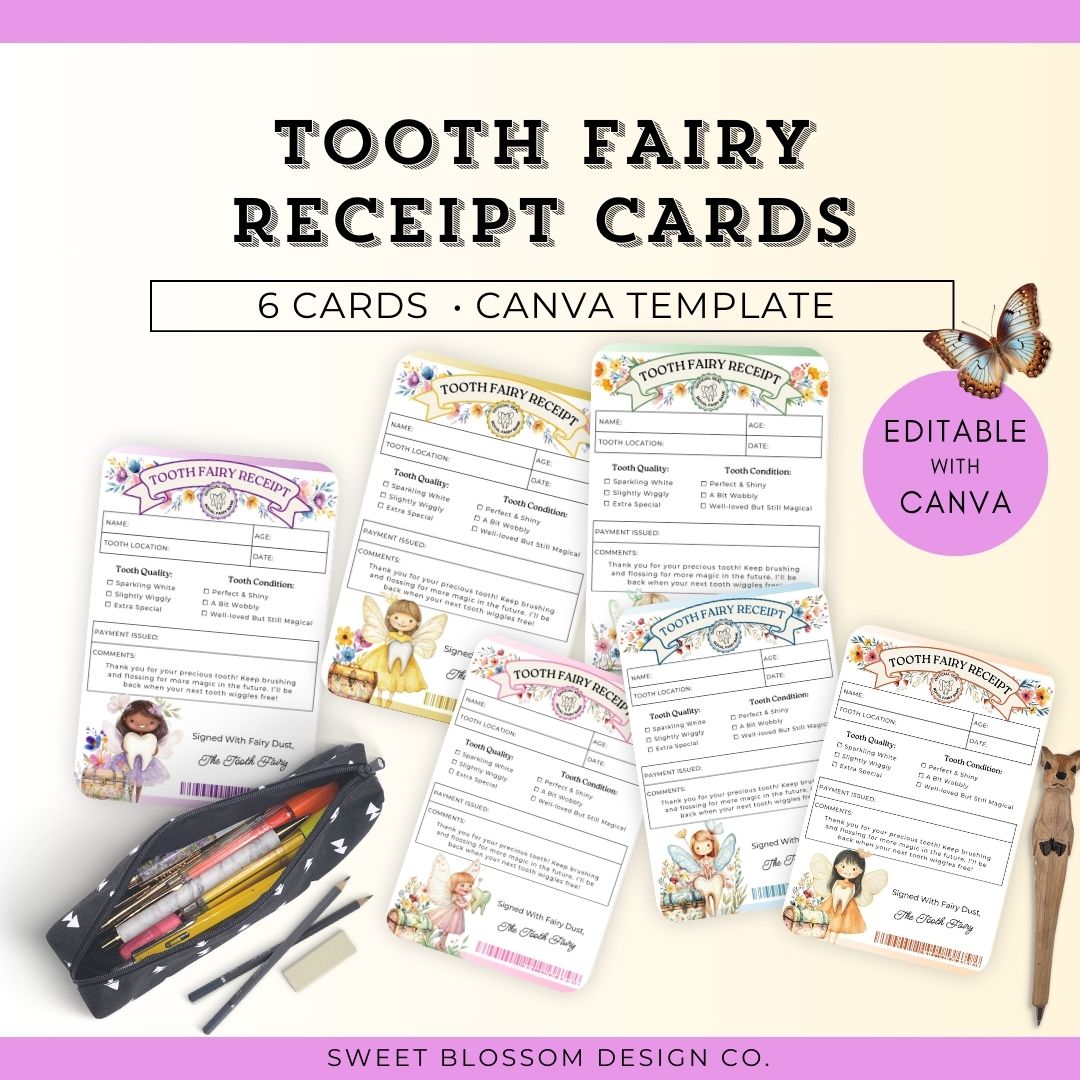 Tooth Fairy Receipt Canva Template