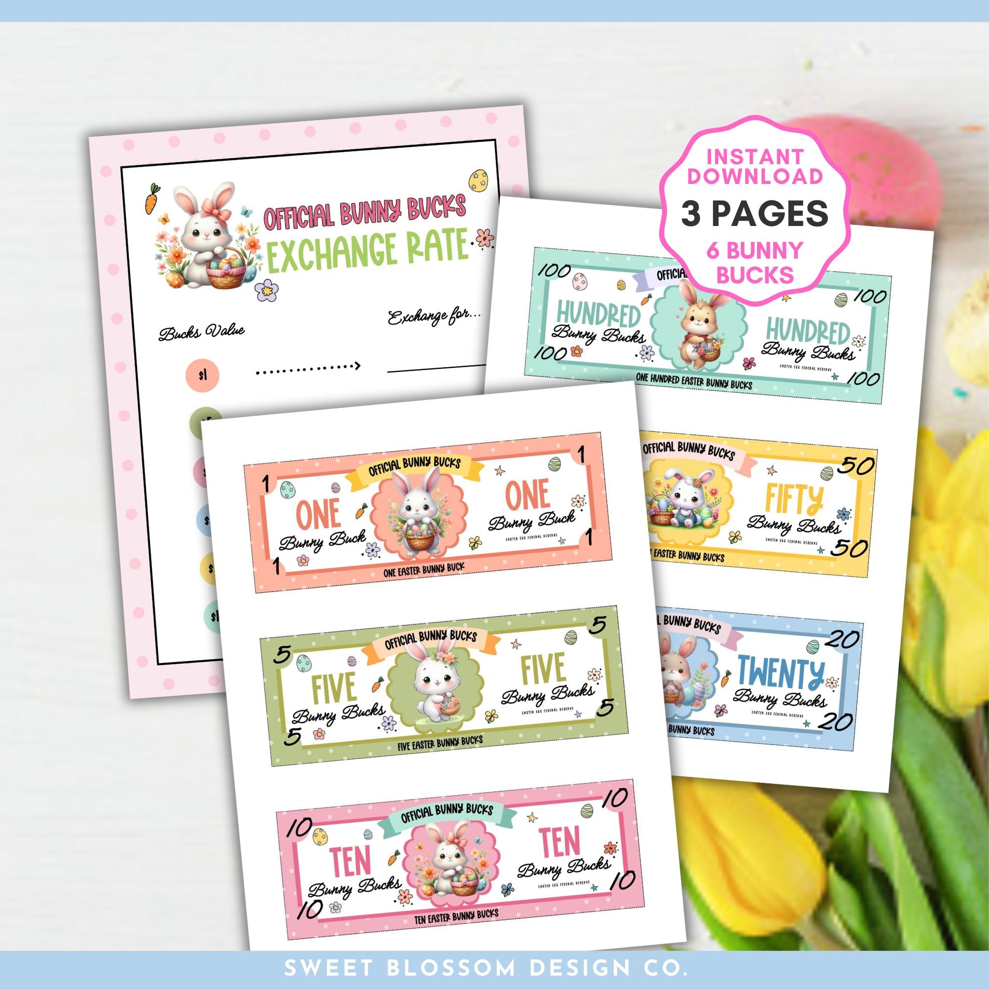 Bunny Bucks Kids Reward Coupons