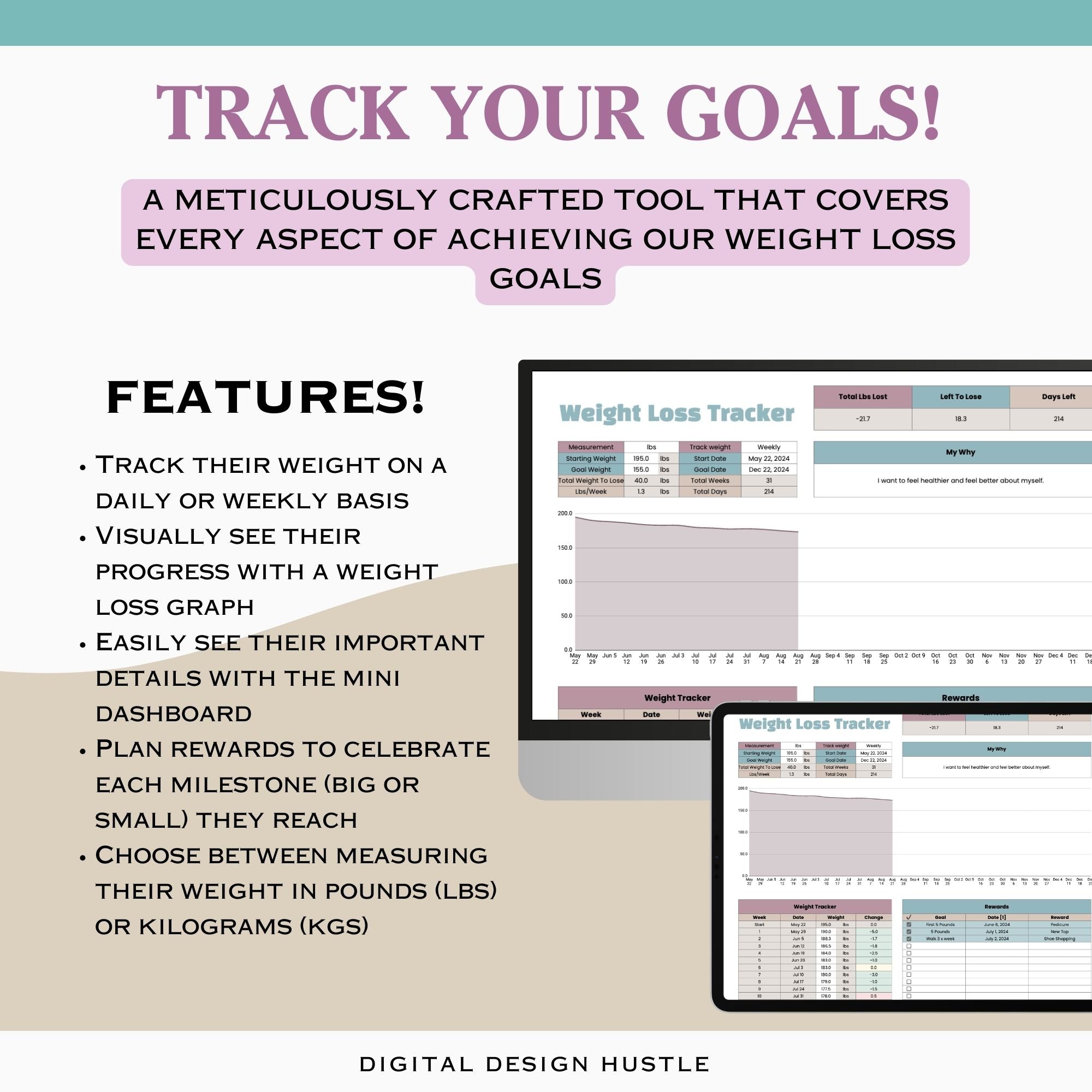 Weight Loss Tracker for Google Sheets