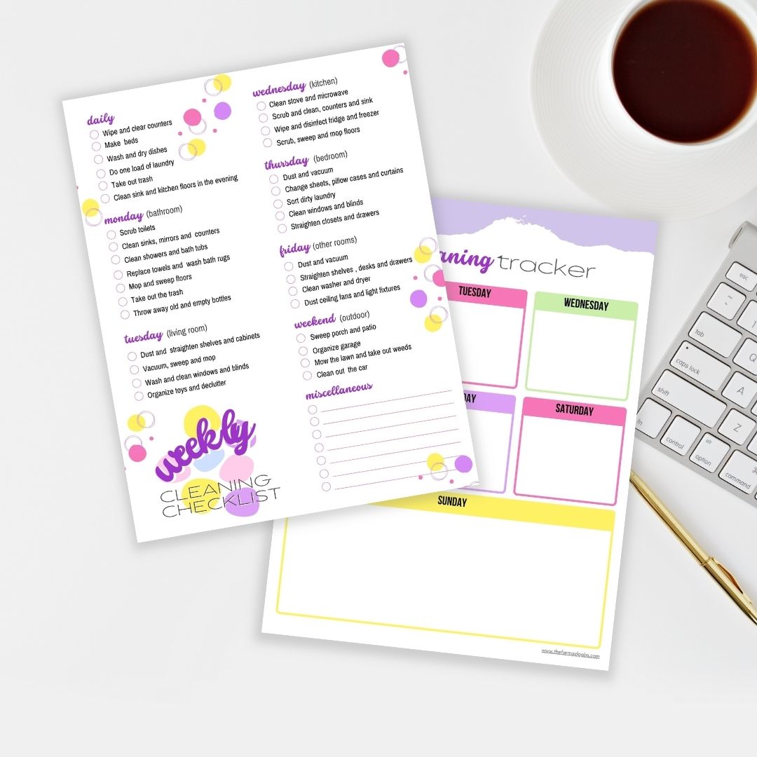 Welcome to our Printable Cleaning Checklist Bundle! This comprehensive and stylish set of cleaning checklists will revolutionize the way you approach household chores, making your cleaning routines efficient and organized. Say goodbye to clutter and chaos and effortlessly embrace a clean and tidy home.