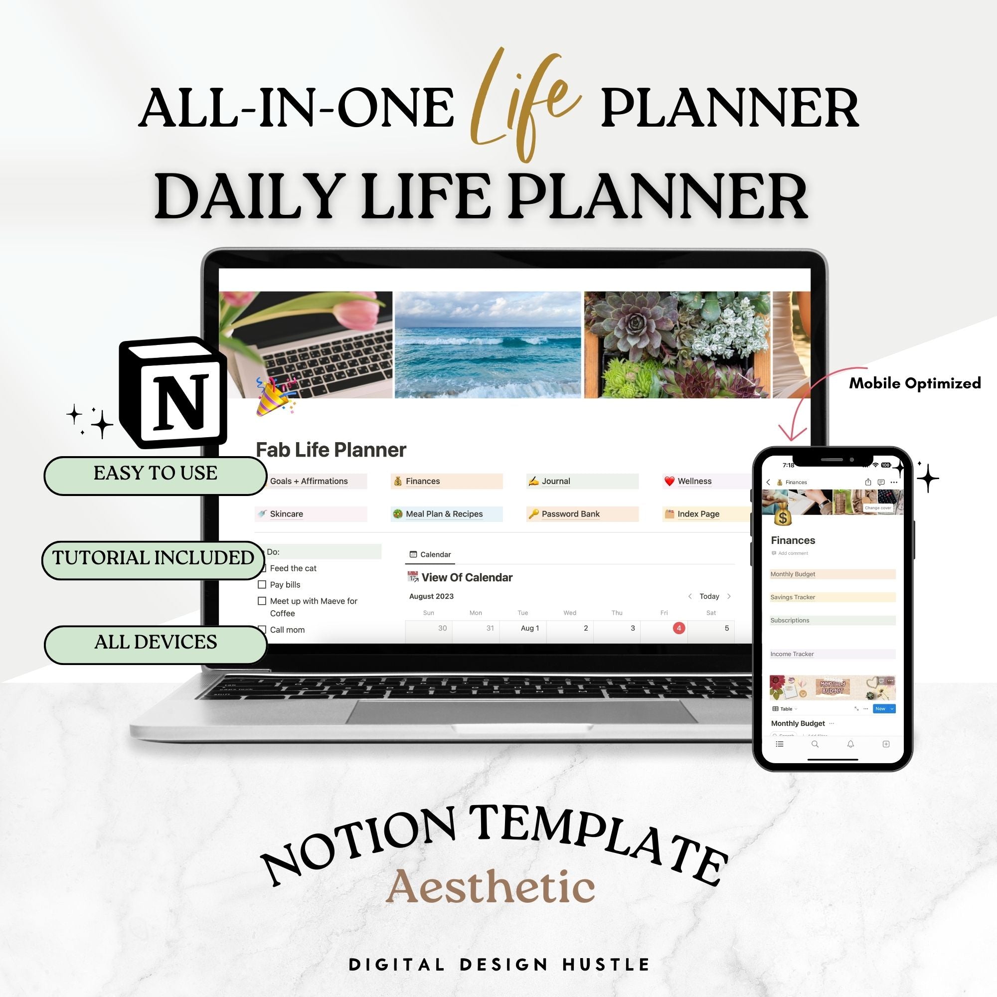 Introducing the Ultimate Notion Life Planner β Your All-in-One Solution for Mastering Life&