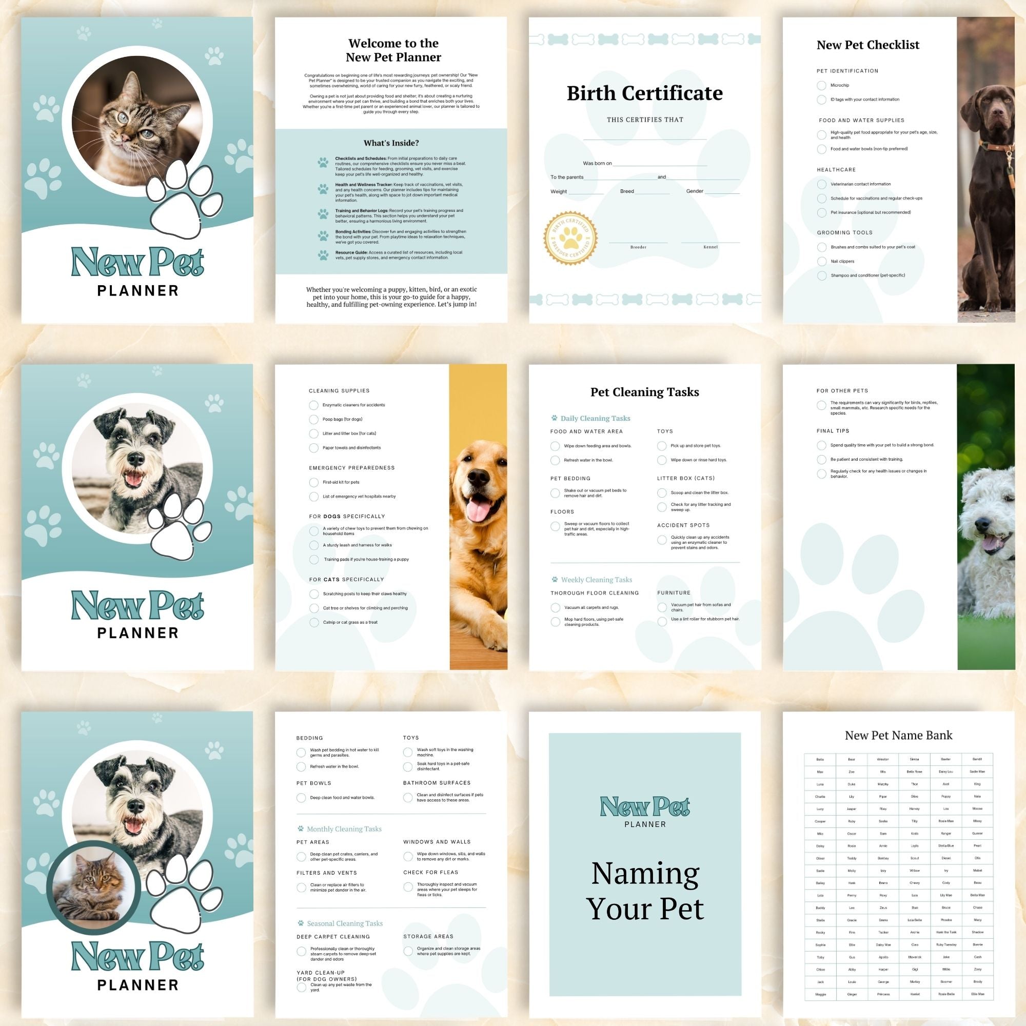 New Pet Planner