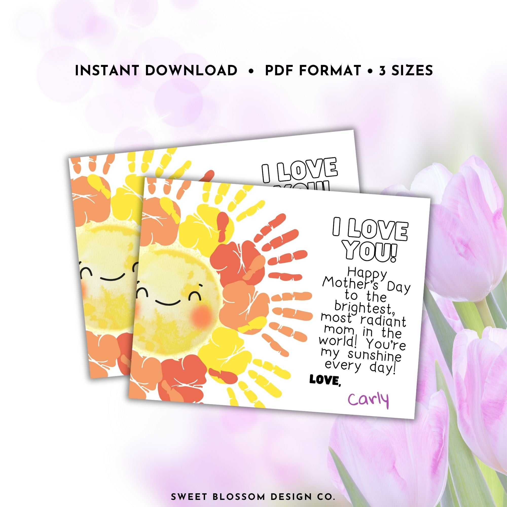 You Are My Sunshine Handprint Craft