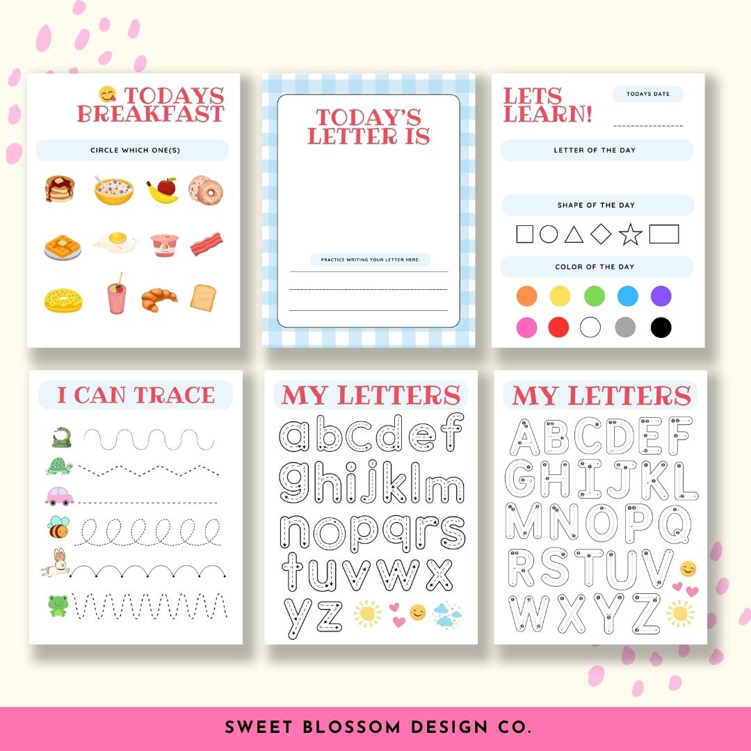 Preschool Morning Menu Printable