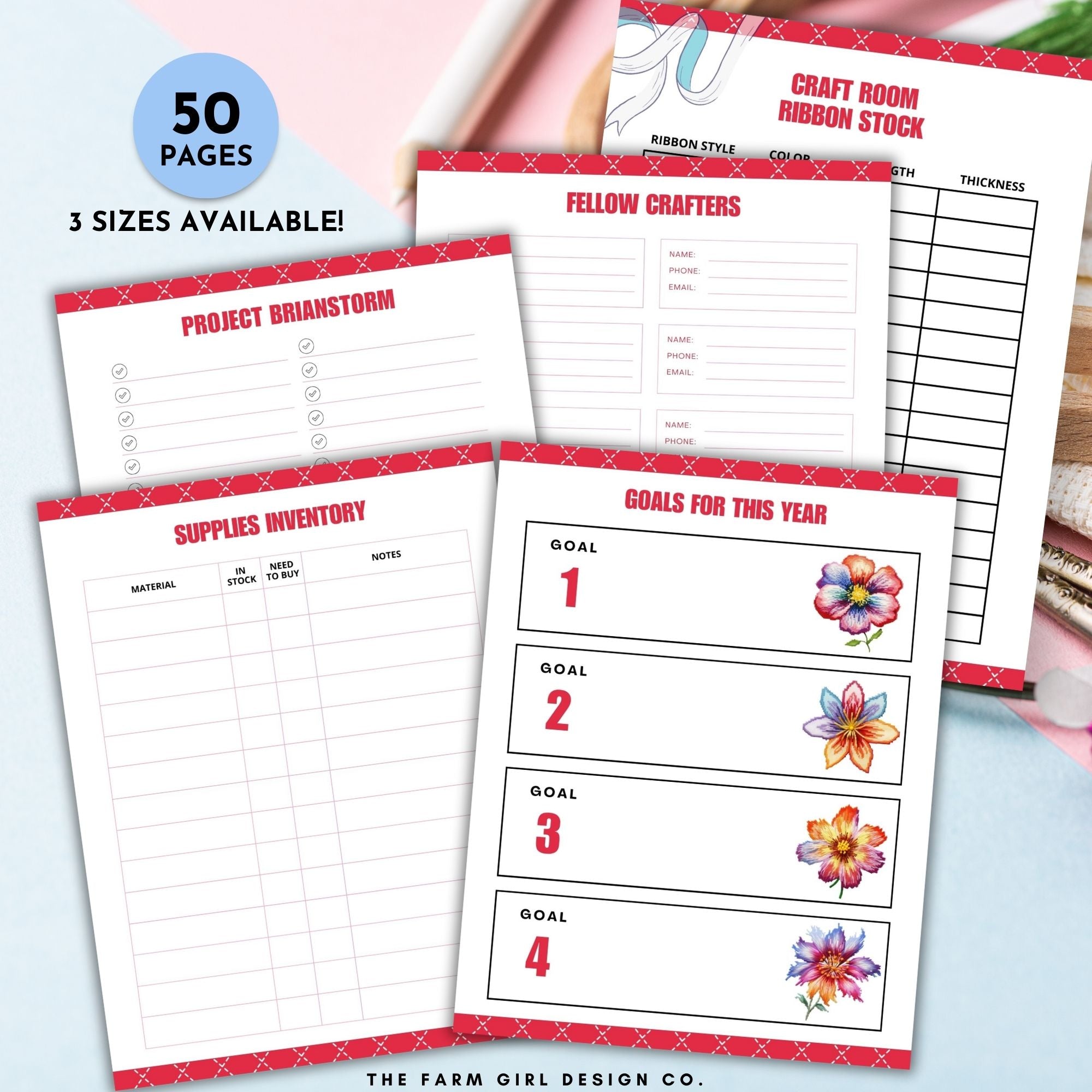Sewing Projects Planner Printable