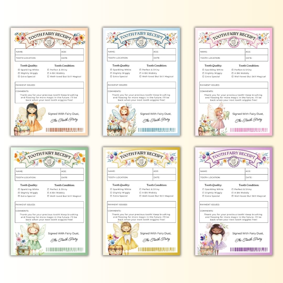 Tooth Fairy Receipt Canva Template