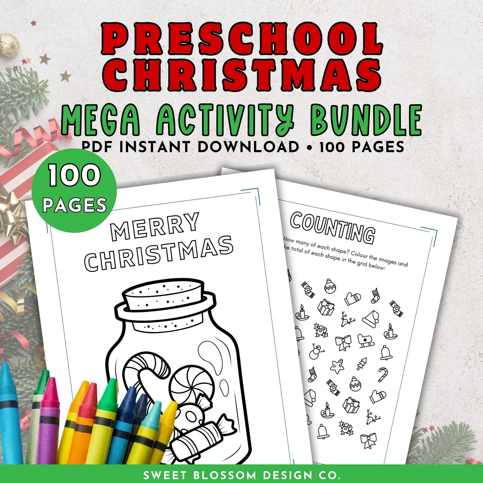 Christmas Preschool Activity Bundle
