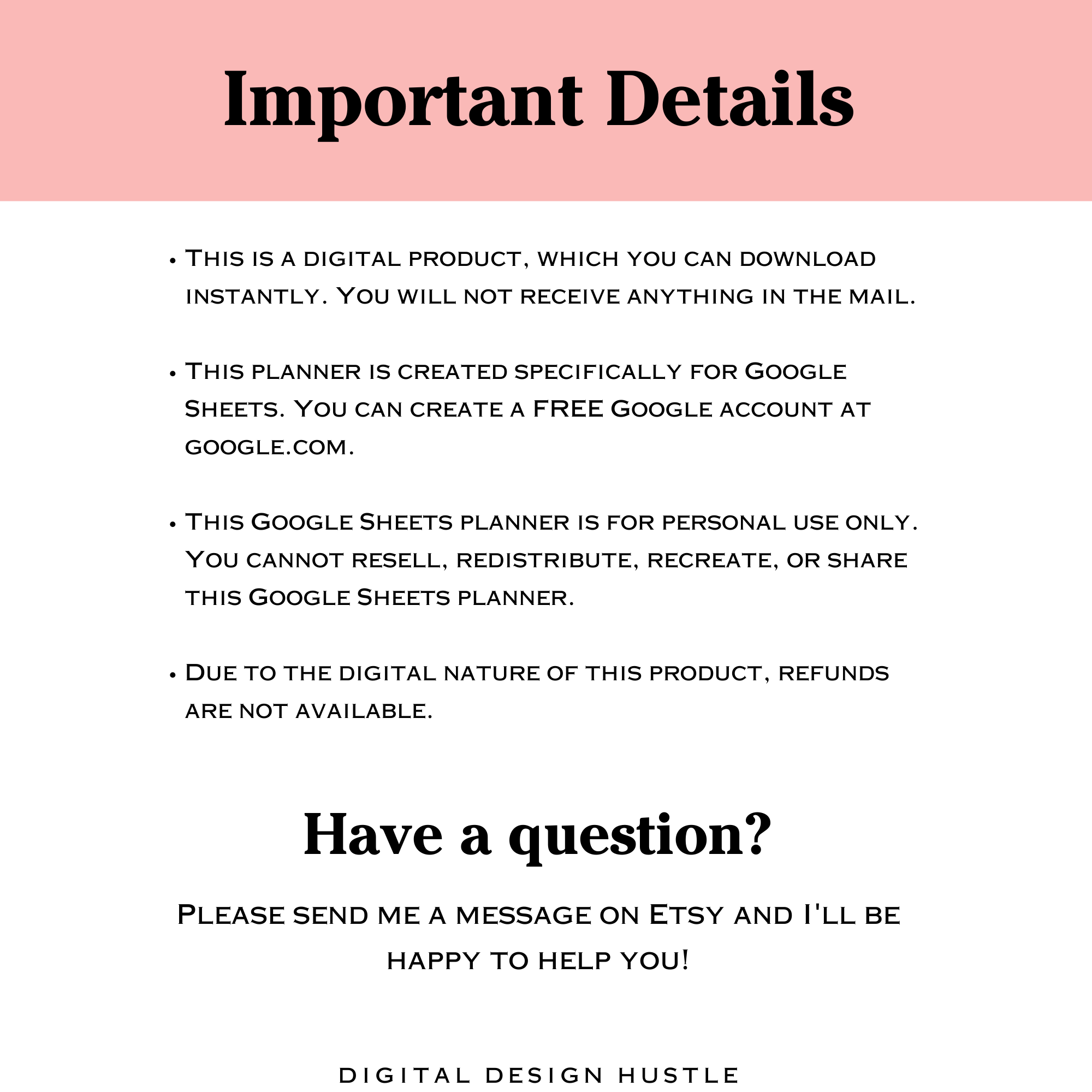 Packing List Template for Google Sheets