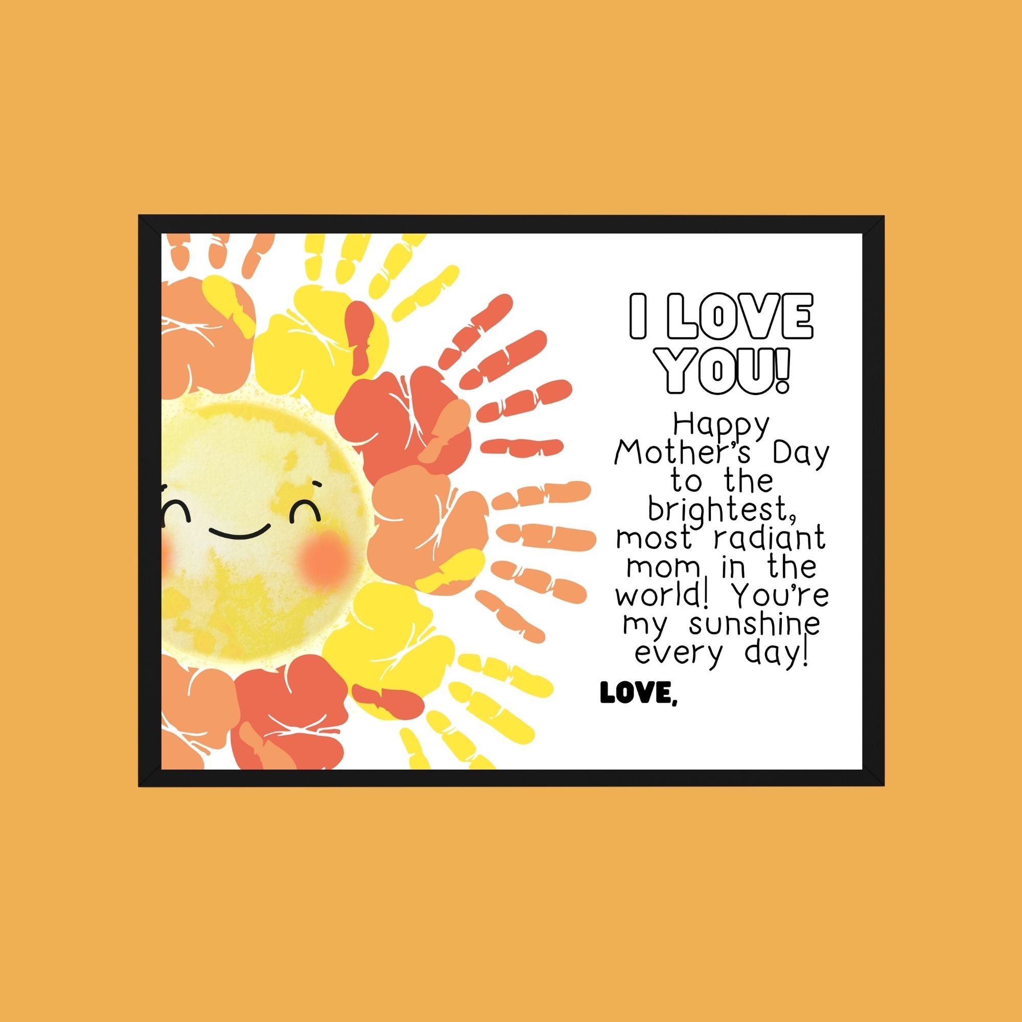 You Are My Sunshine Handprint Craft