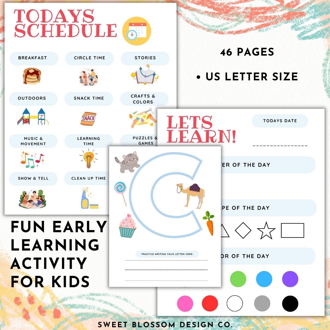 Preschool Morning Menu Printable
