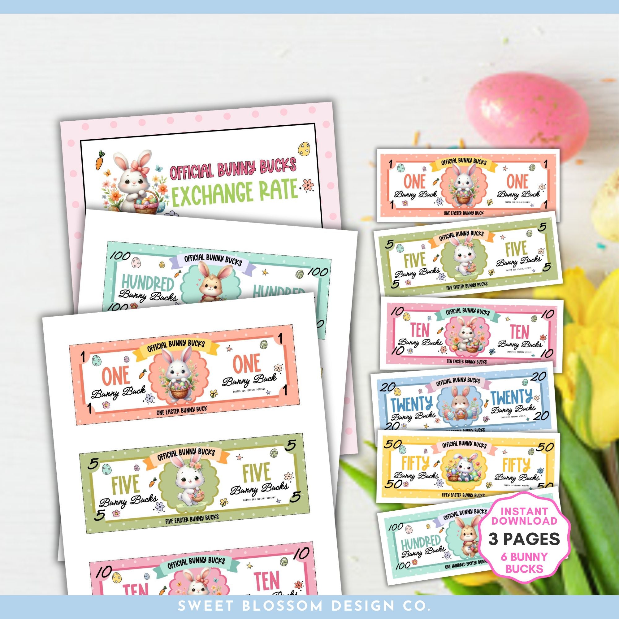 Bunny Bucks Kids Reward Coupons