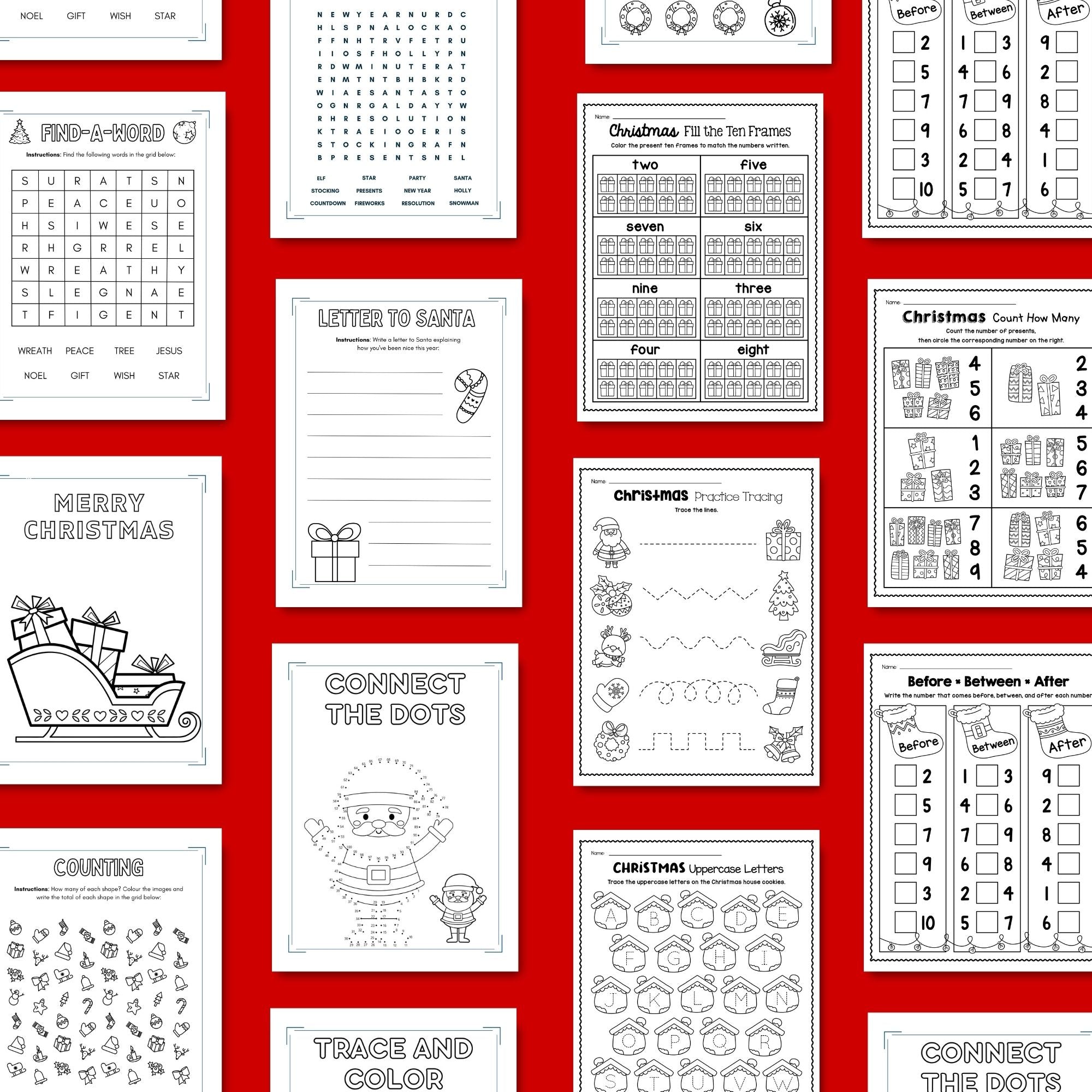 Christmas Preschool Activity Bundle