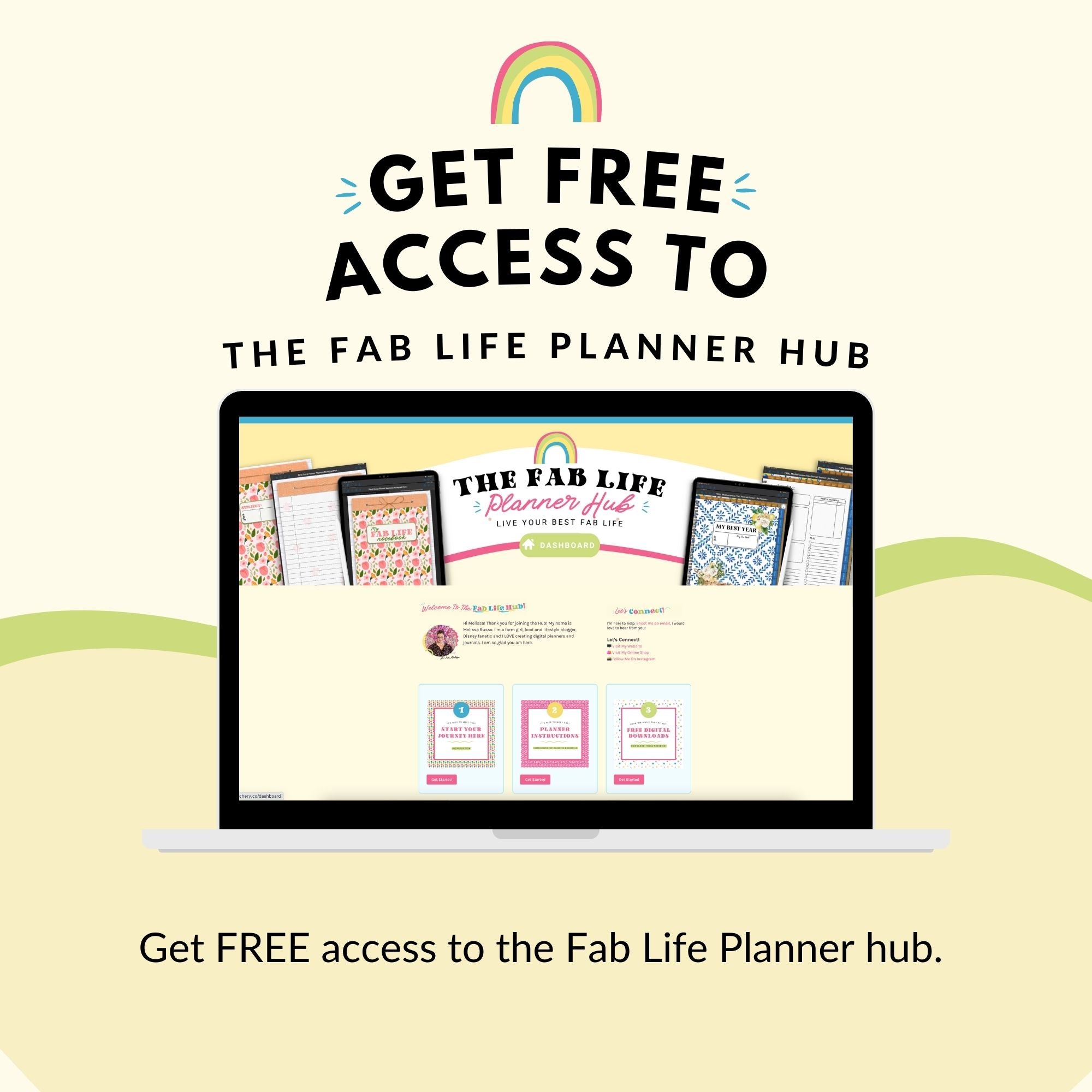 Rainbow Fab Life Digital Planner