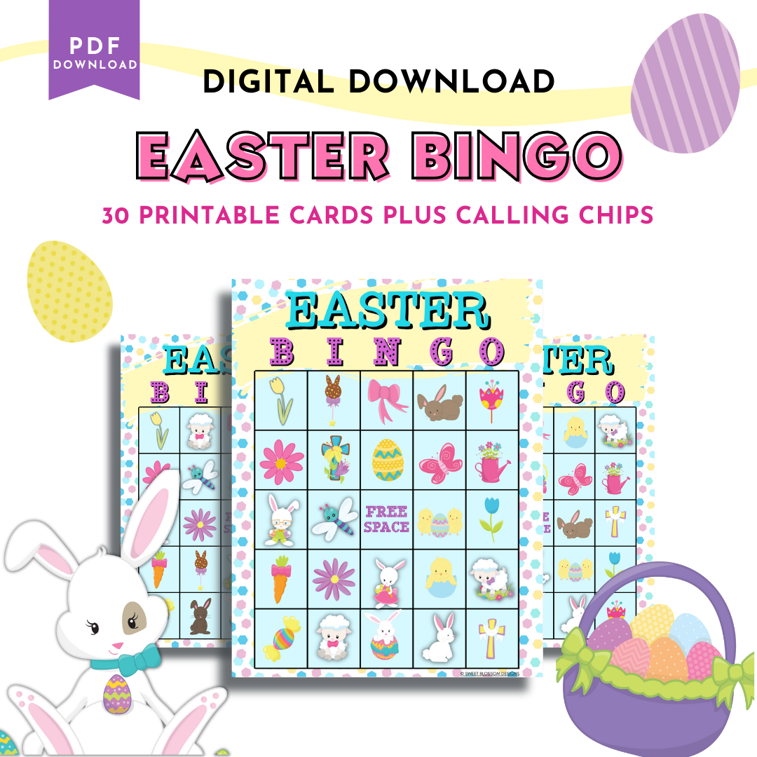 Easter Bingo For Kids – Farm Girl Designs easter-bingo-for-kids-farm-girl-designs