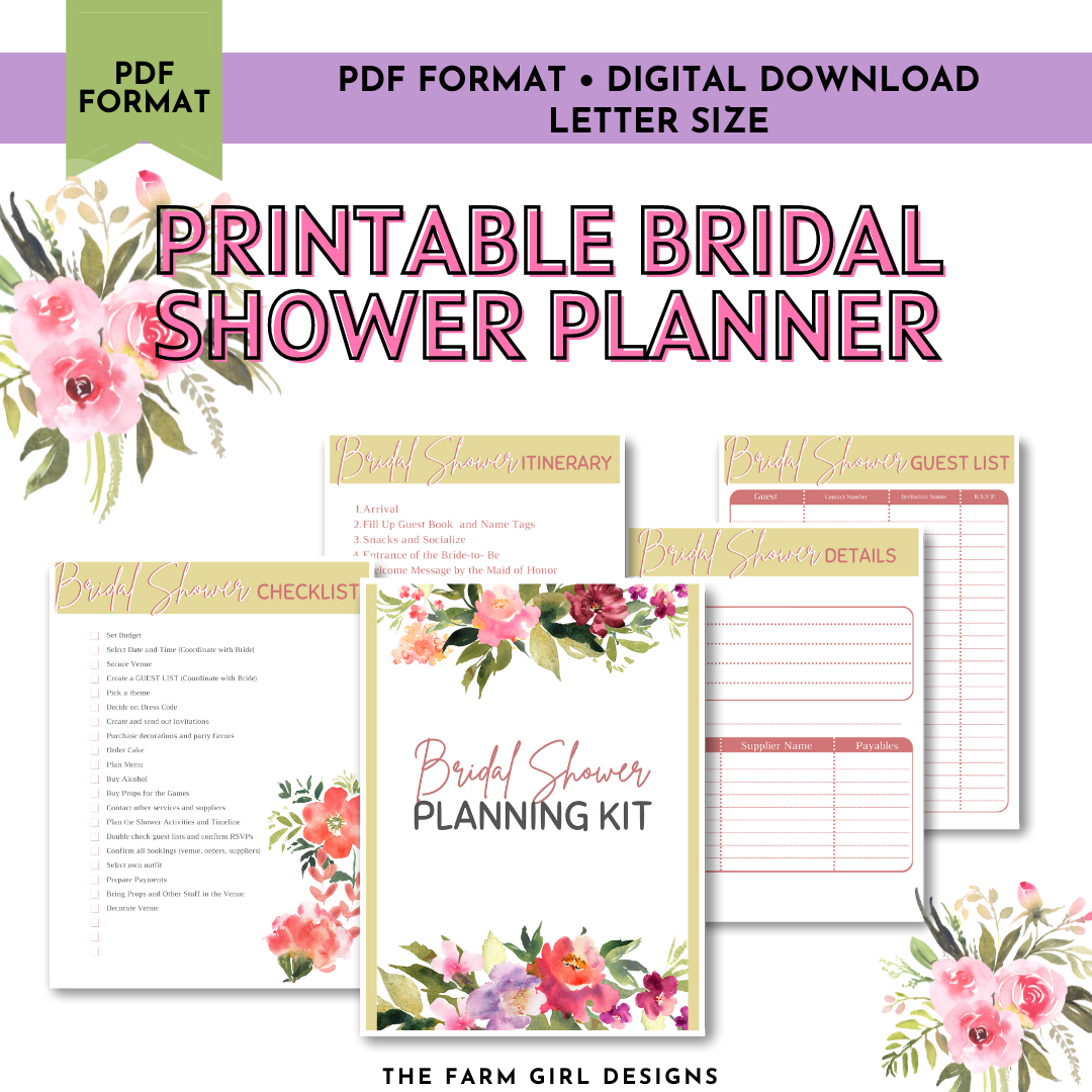 Bridal Shower Planning Kit – Farm Girl Designs bridal-shower-planning-kit-farm-girl-designs