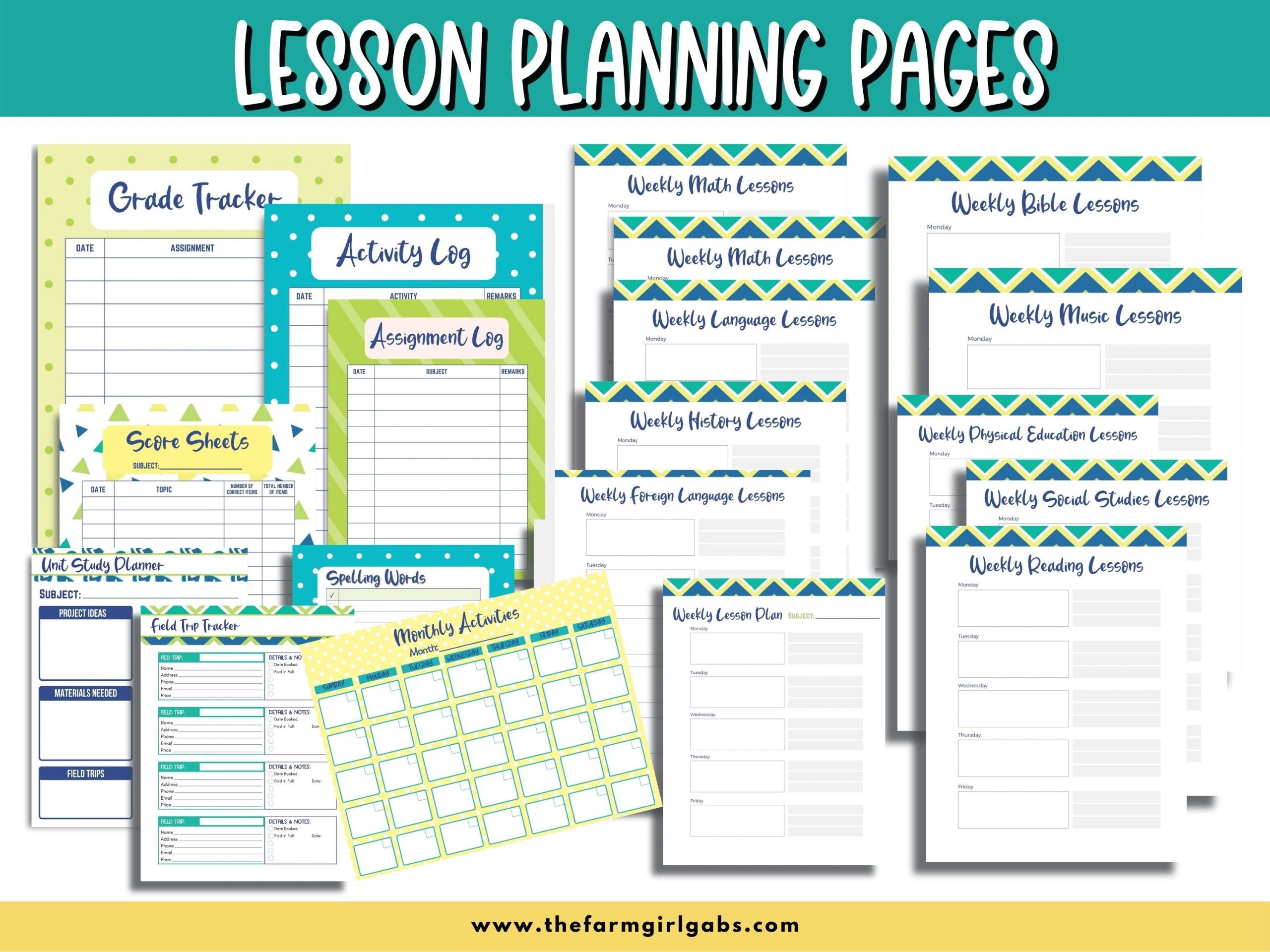 Start your homeschool year ready and organized. This 75-page printable homeschool planner has all the information you need to plan a successful school year for your kids. This Ultimate Homeschool Planner Bundle will help you plan your days, weeks and year and track your success. This printable student planner comes in four sizes. Plan out the entire school year with this easy to use school planner.