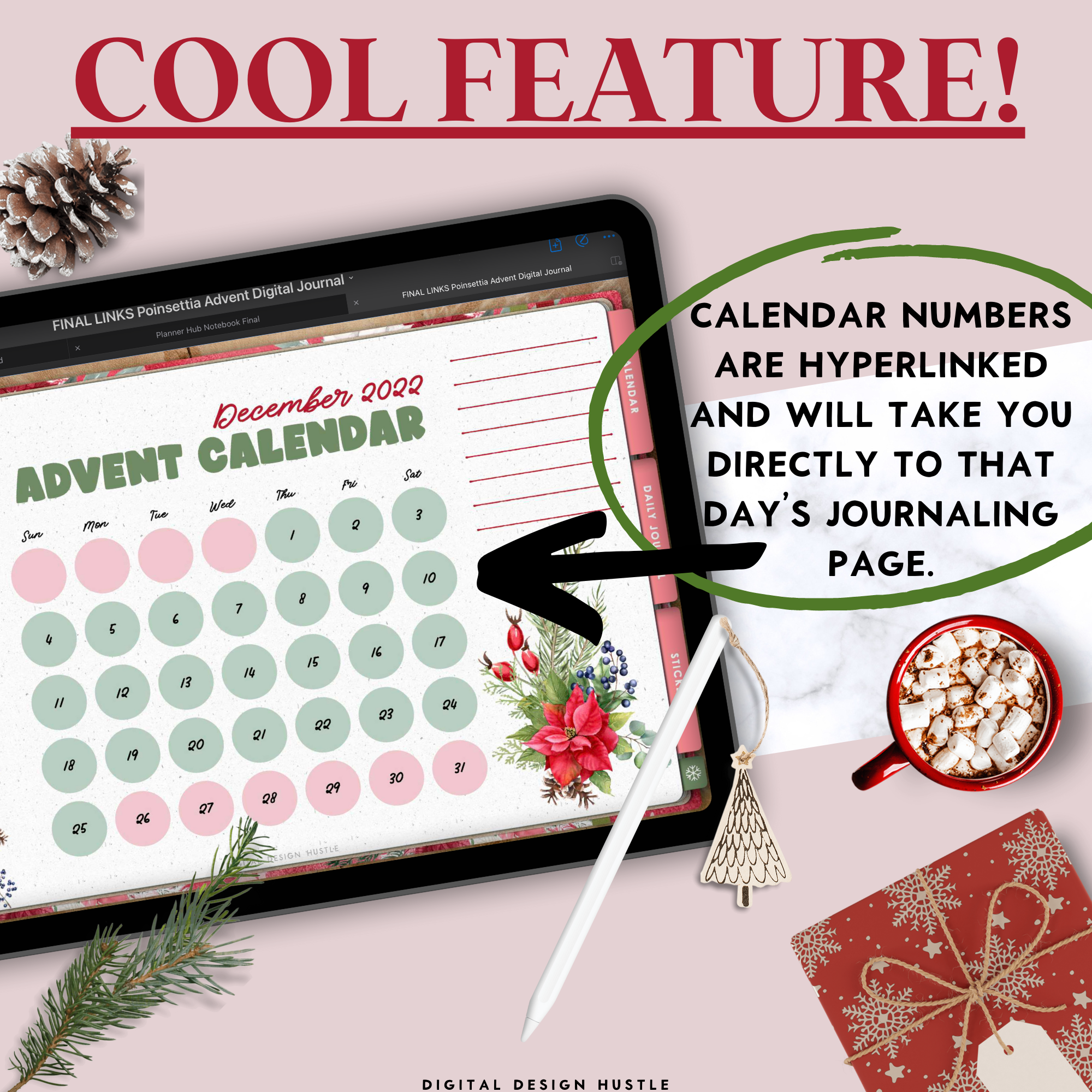 Poinsettia Digital Advent Calendar