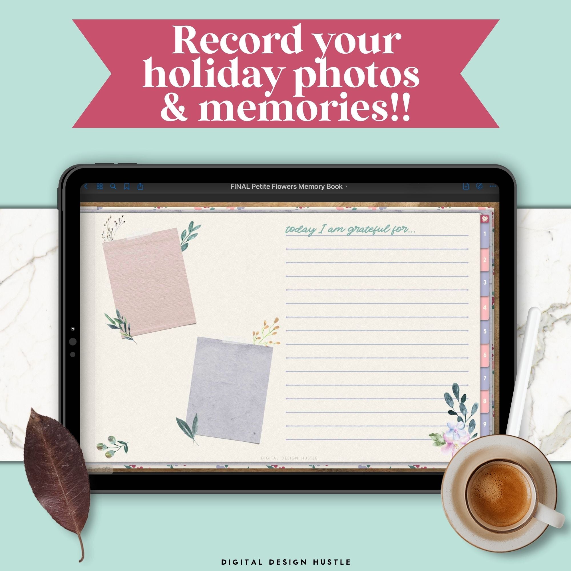 Digital Memory Book With Digital Stickers