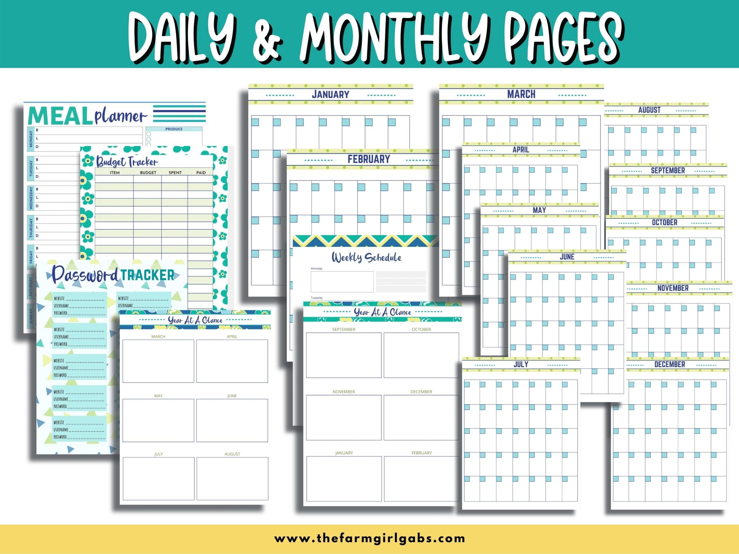 Start your homeschool year ready and organized. This 75-page printable homeschool planner has all the information you need to plan a successful school year for your kids. This Ultimate Homeschool Planner Bundle will help you plan your days, weeks and year and track your success. This printable student planner comes in four sizes. Plan out the entire school year with this easy to use school planner.