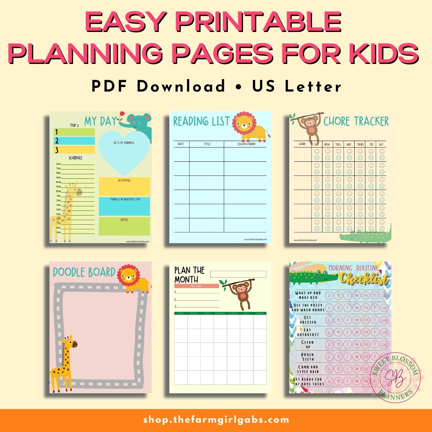 Kids need to plan too. This handy printable kids planner will help them organize their schedule and activities. Great way to keep kids on task, Perfect planner for elementary school kids and homeschoolers too.
