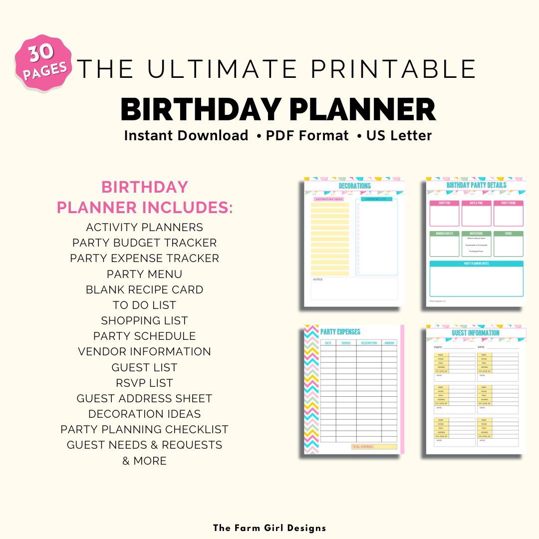Birthday Party Planner
