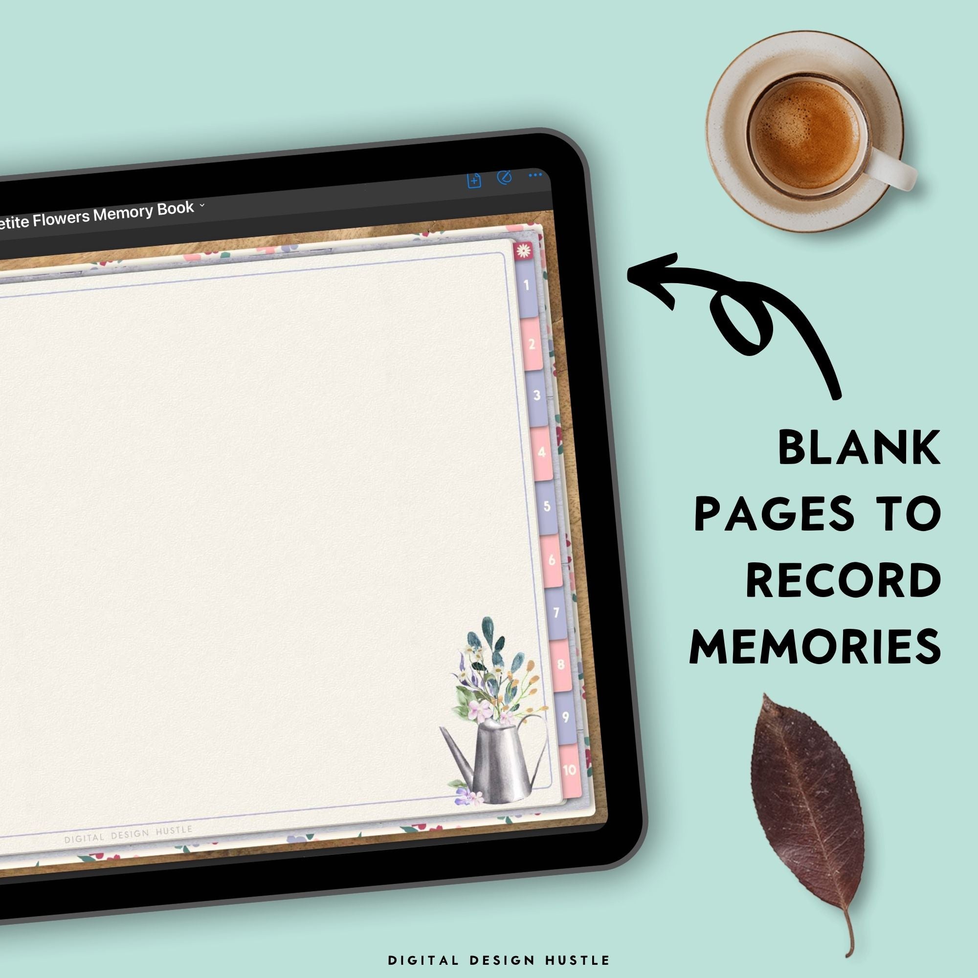 Digital Memory Book With Digital Stickers