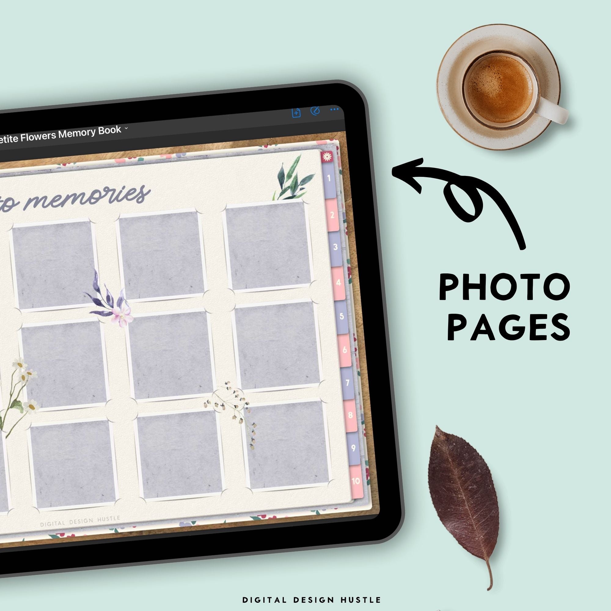 Digital Memory Book With Digital Stickers