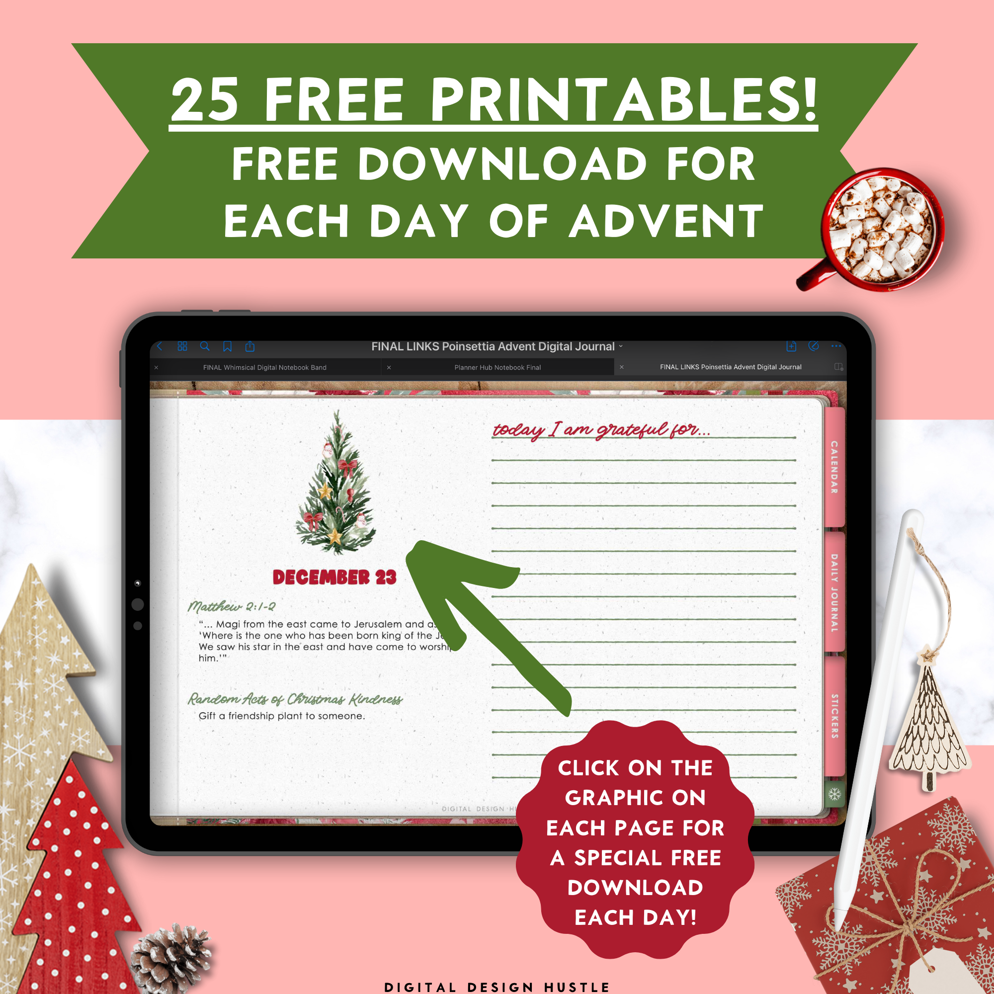 Poinsettia Digital Advent Calendar