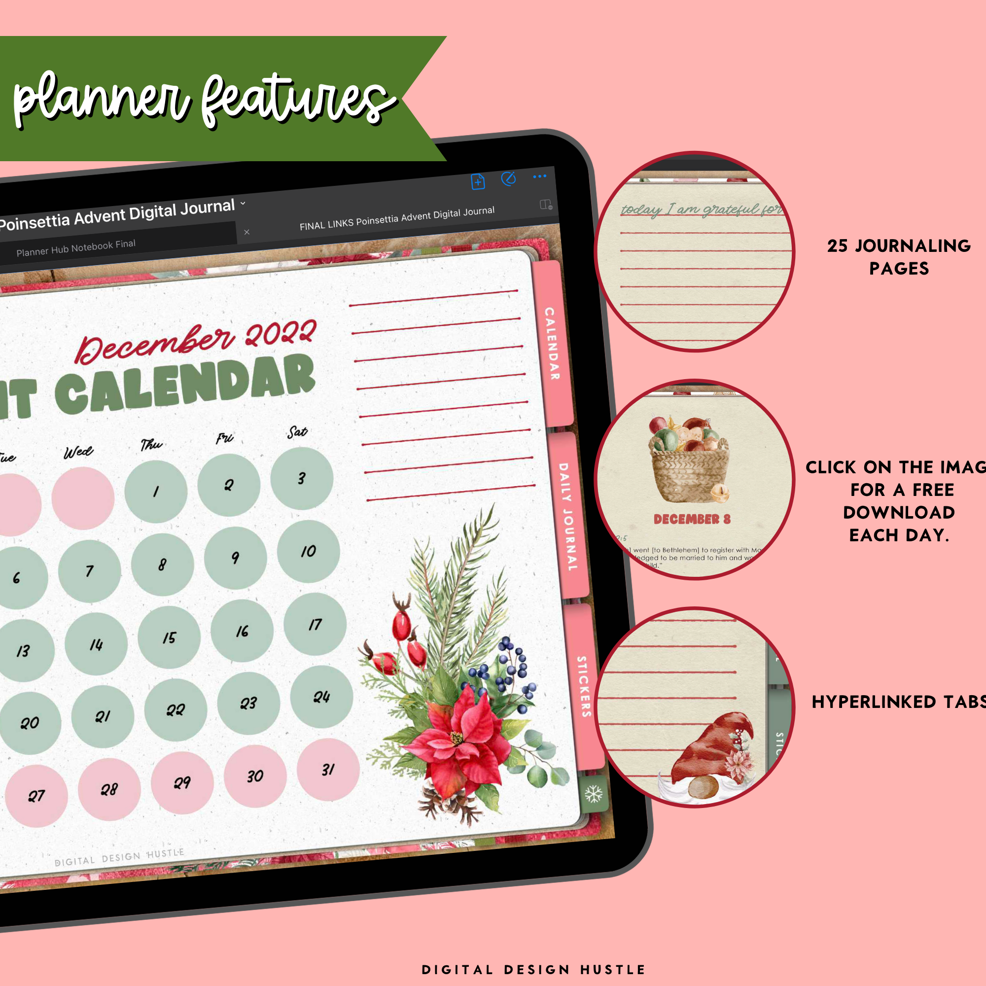 Poinsettia Digital Advent Calendar