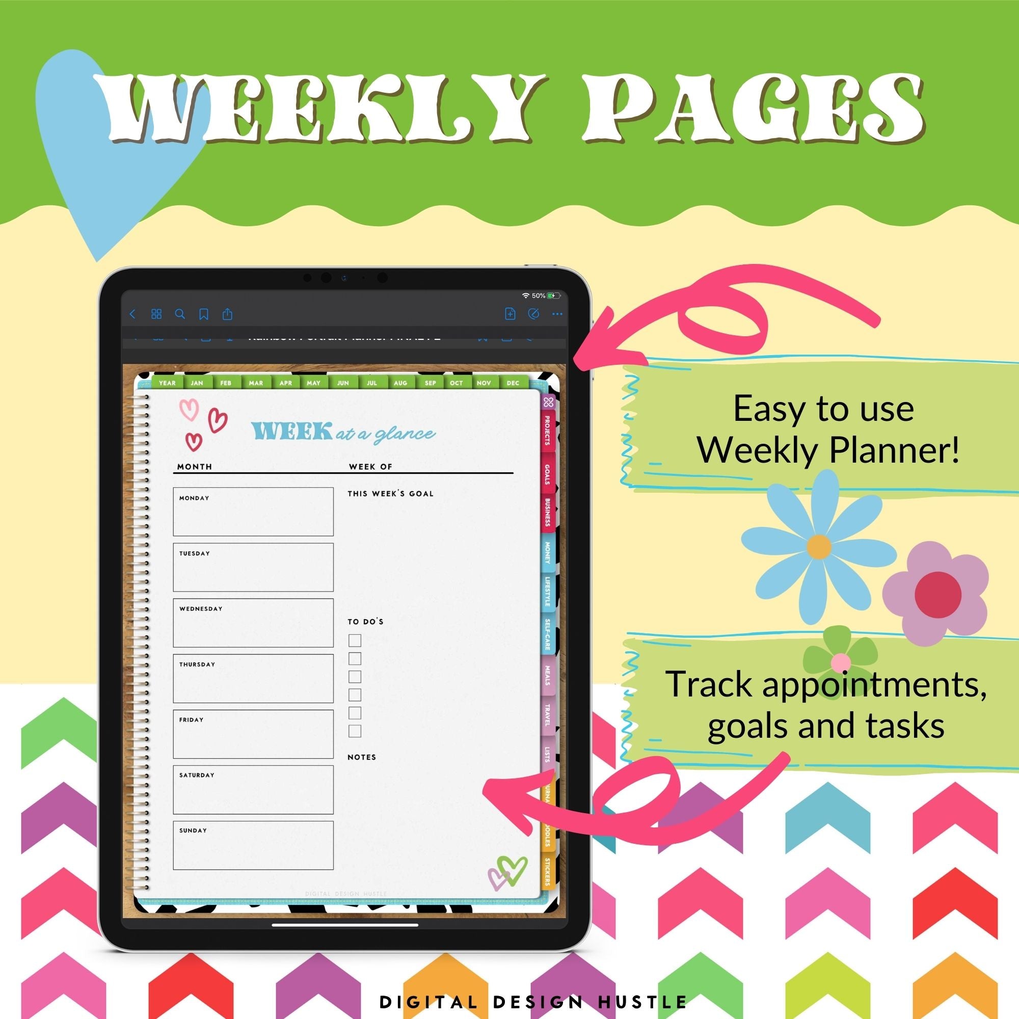 Rainbow Fab Life Digital Planner