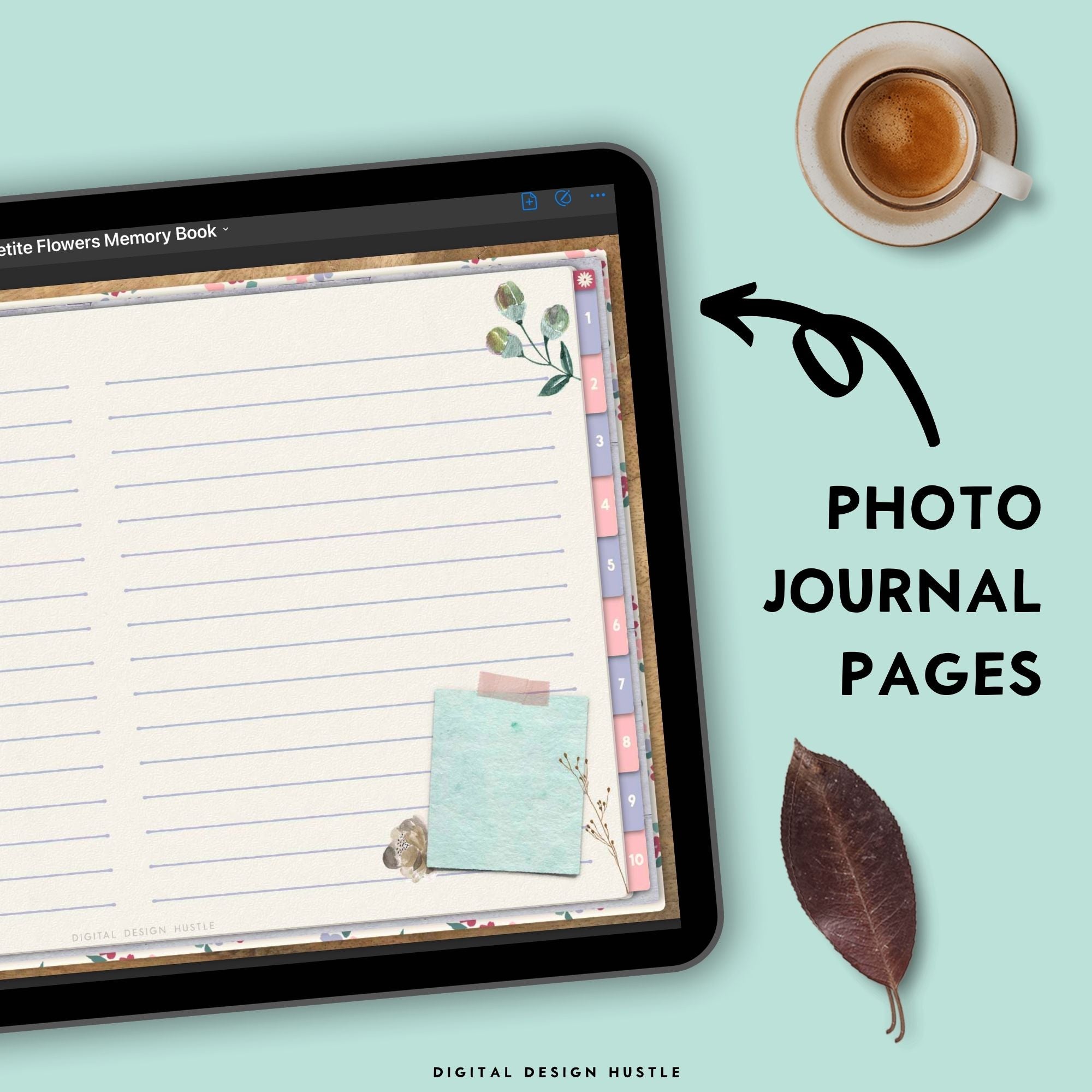 Digital Memory Book With Digital Stickers