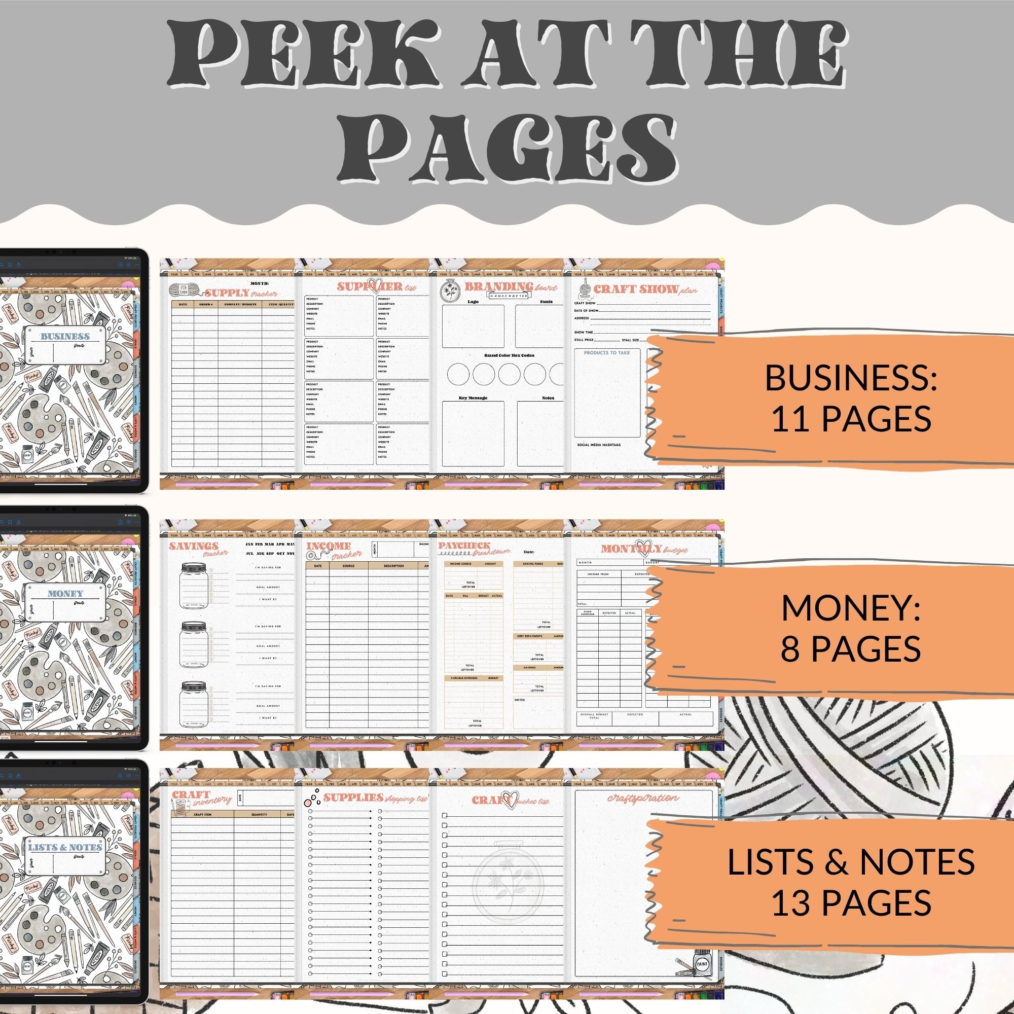 Plan out all of your craft projects quickly and efficiently with this 615-page Digital Craft Planner. A digital craft planner helps in planning and organizing craft projects. The main purpose of a craft planner is to make sure that all the necessary steps and materials are identified in advance so that the project can be completed successfully and efficiently.