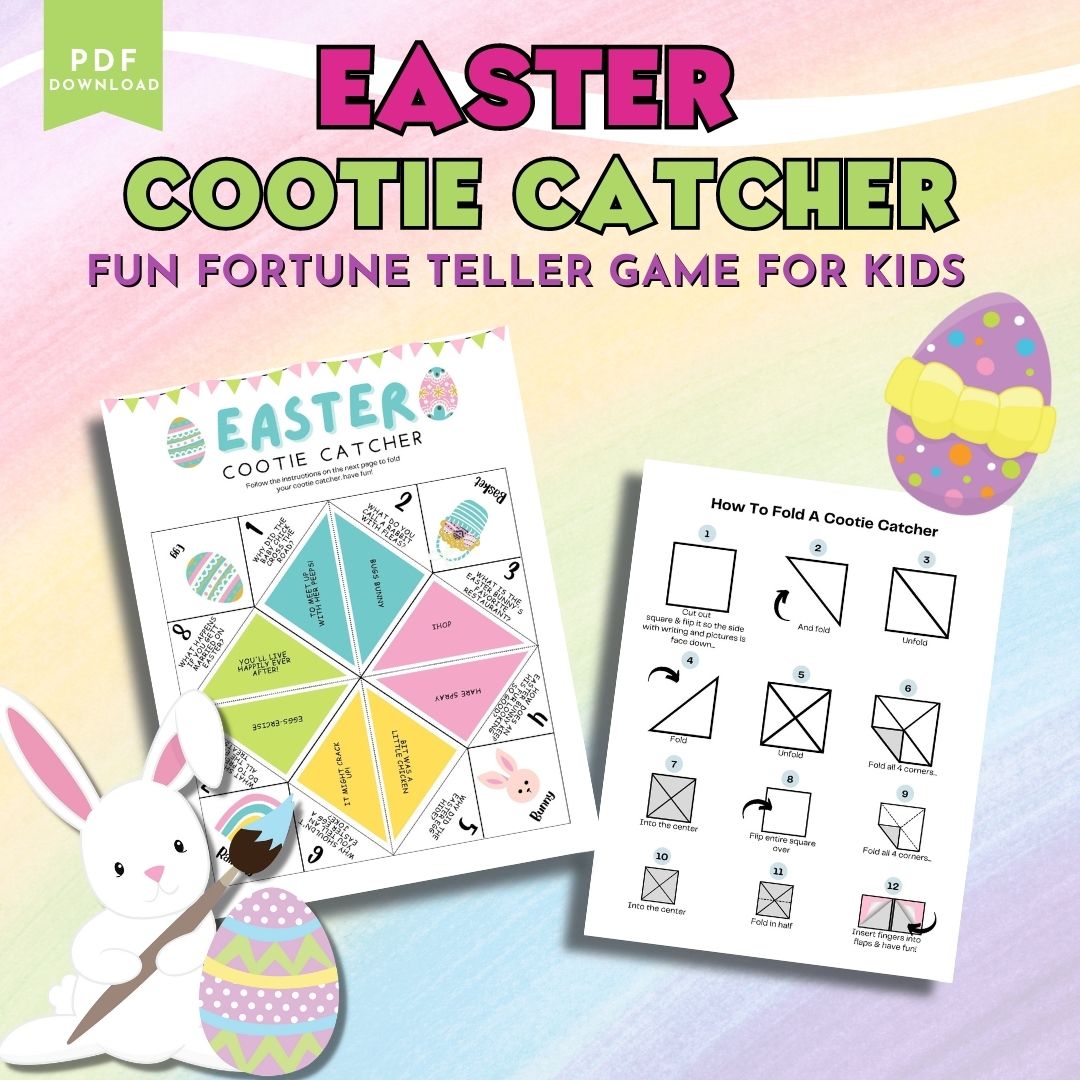 Easter Cootie Catcher Joke Teller