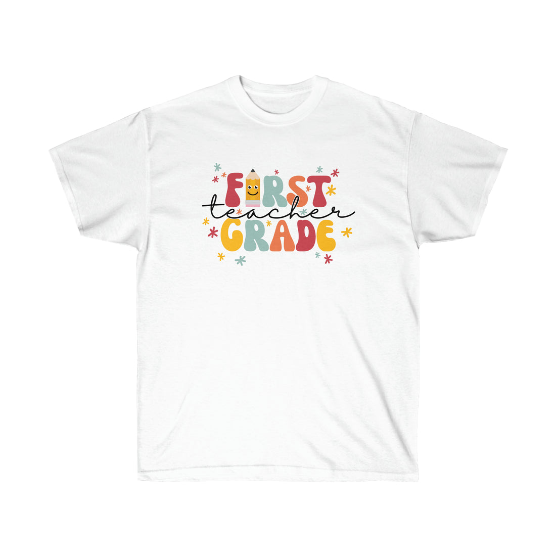 Retro First Grade Teacher Shirt