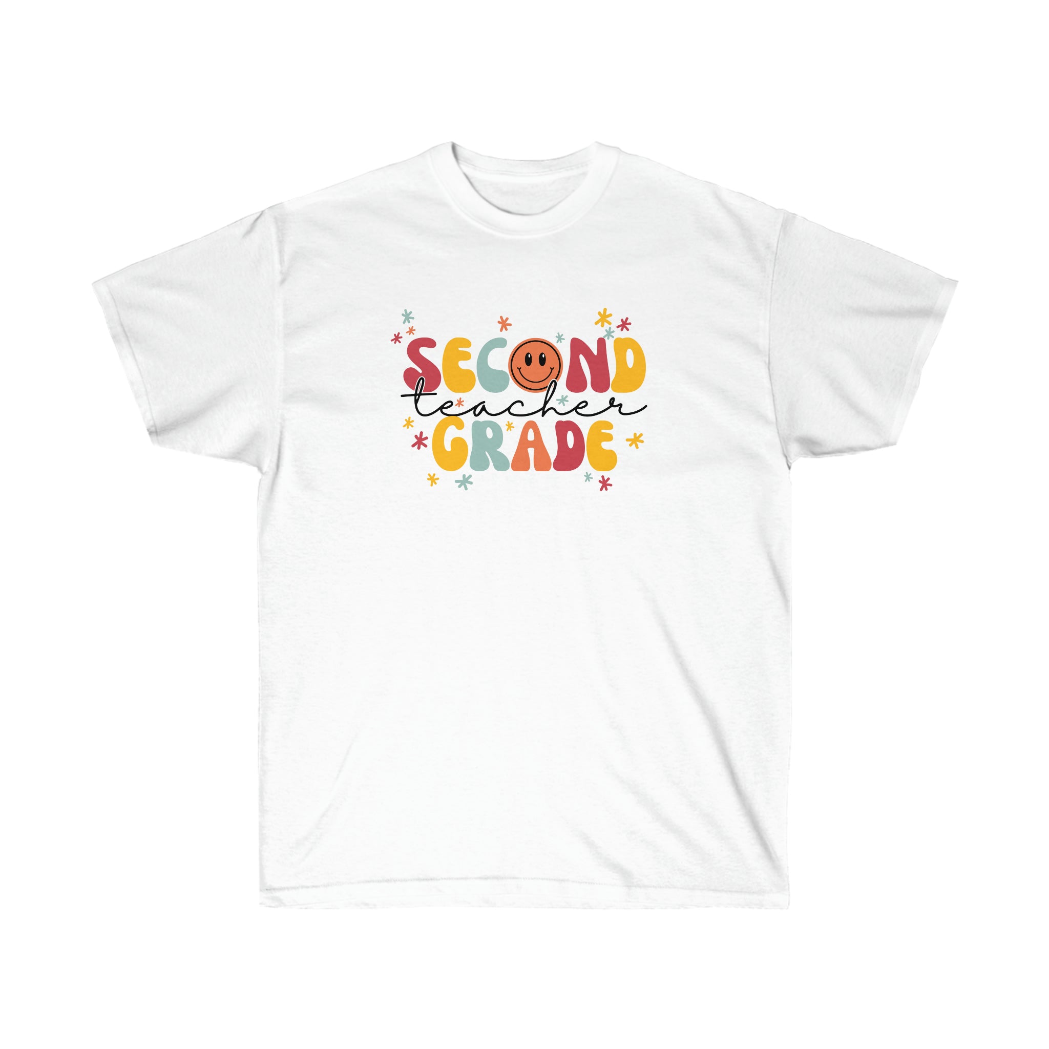 Retro Second Grade Teacher Shirt
