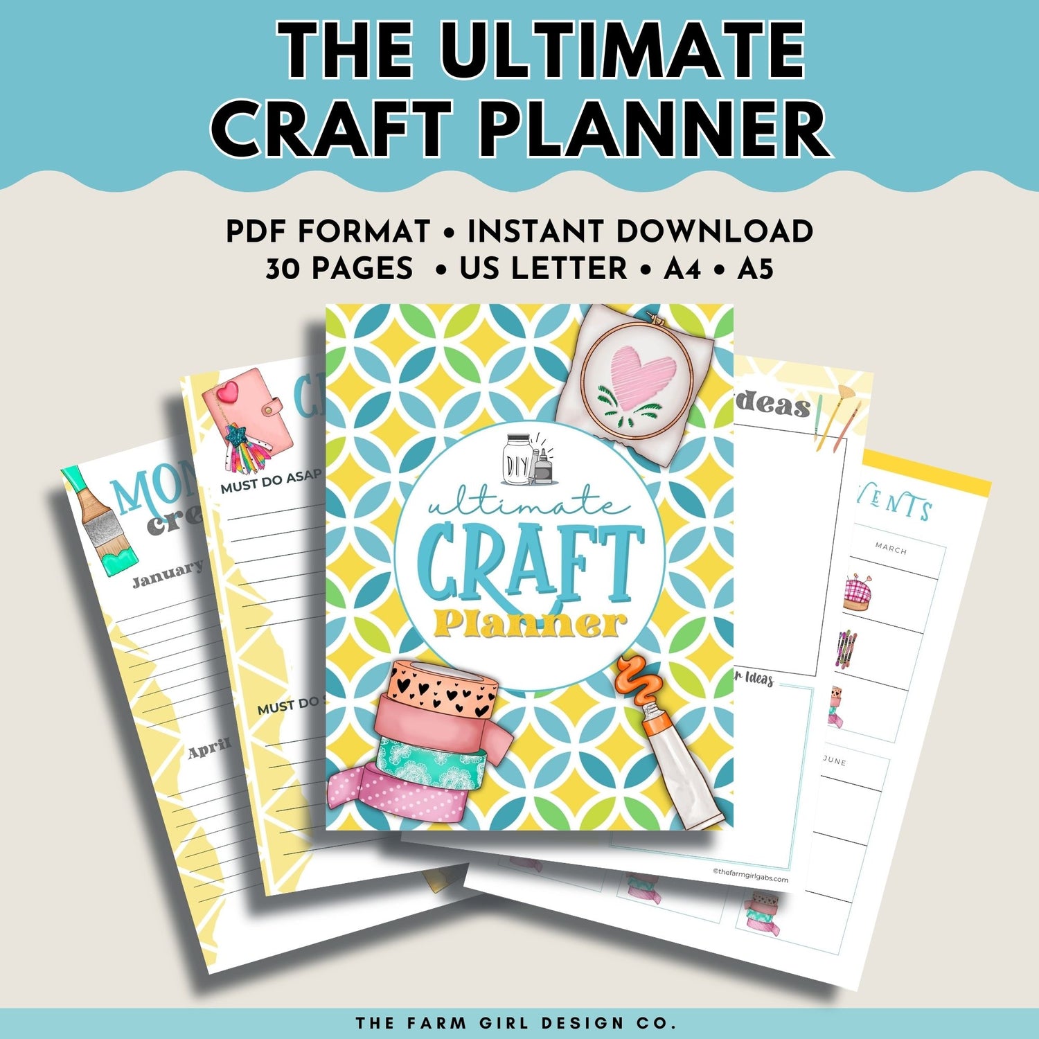 craft-project-planner-farm-girl-designs for Free Printable Craft Project Planner Craft Project Planner – Farm Girl Designs for Free Printable Craft Project Planner