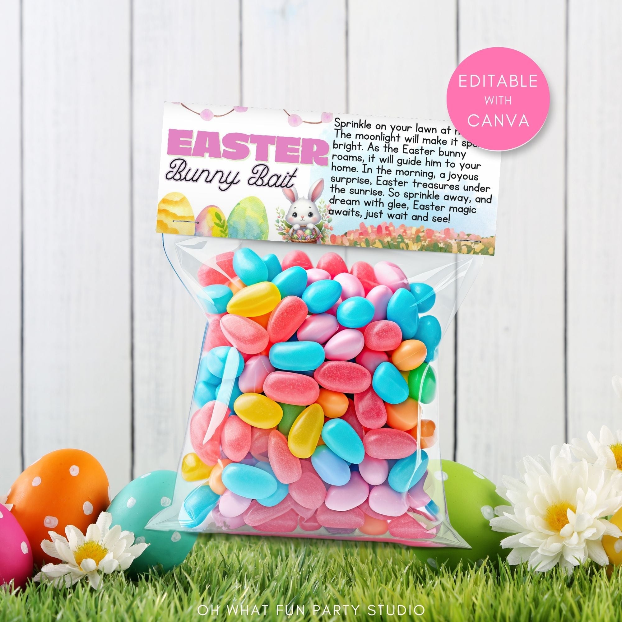 Welcome to the sweetest Easter treat adventure with our Printable Bunny Bait Bag Topper Bundle! This bundle includes everything you need to sprinkle some magic into your Easter celebrations. Inside this bundle, you&