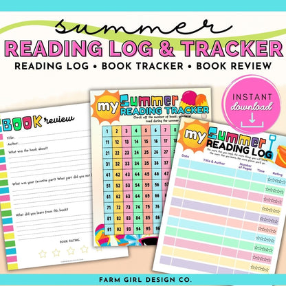 Summer Reading Log &amp; Tracker