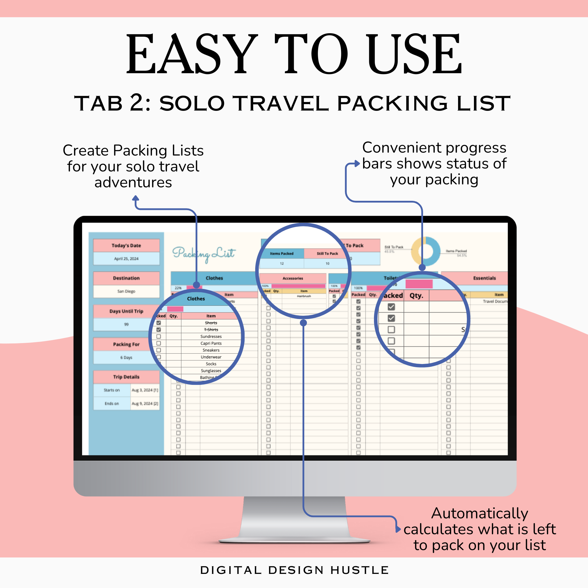 Packing List Template for Google Sheets