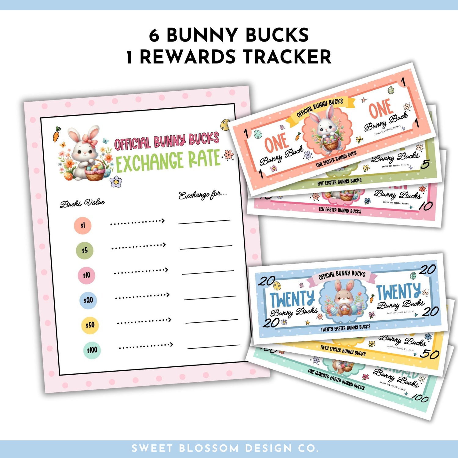 Bunny Bucks Kids Reward Coupons