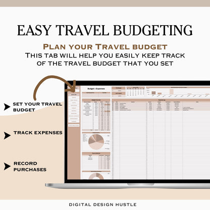 Travel Planner Spreadsheet for Google Sheets