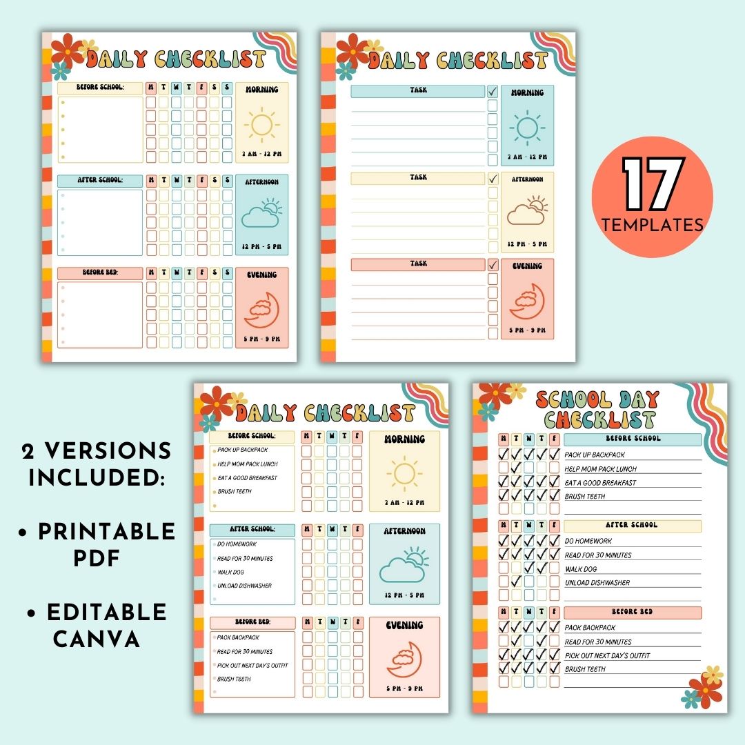 Family Chore Chart Bundle