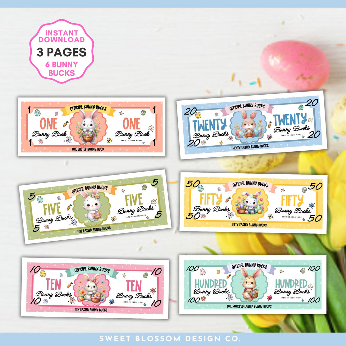 Welcome to our Easter Bunny Bucks Reward System – the perfect way to add extra fun and excitement to your Easter celebrations! Our printable reward system includes six adorable Bunny Bucks designs, each guaranteed to bring smiles to your little ones&