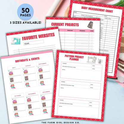 Sewing Projects Planner Printable