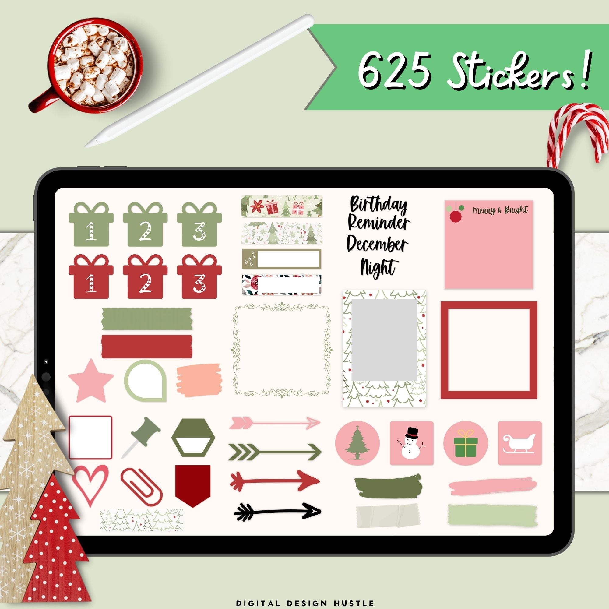 Christmas Digital Memory Book With Digital Stickers