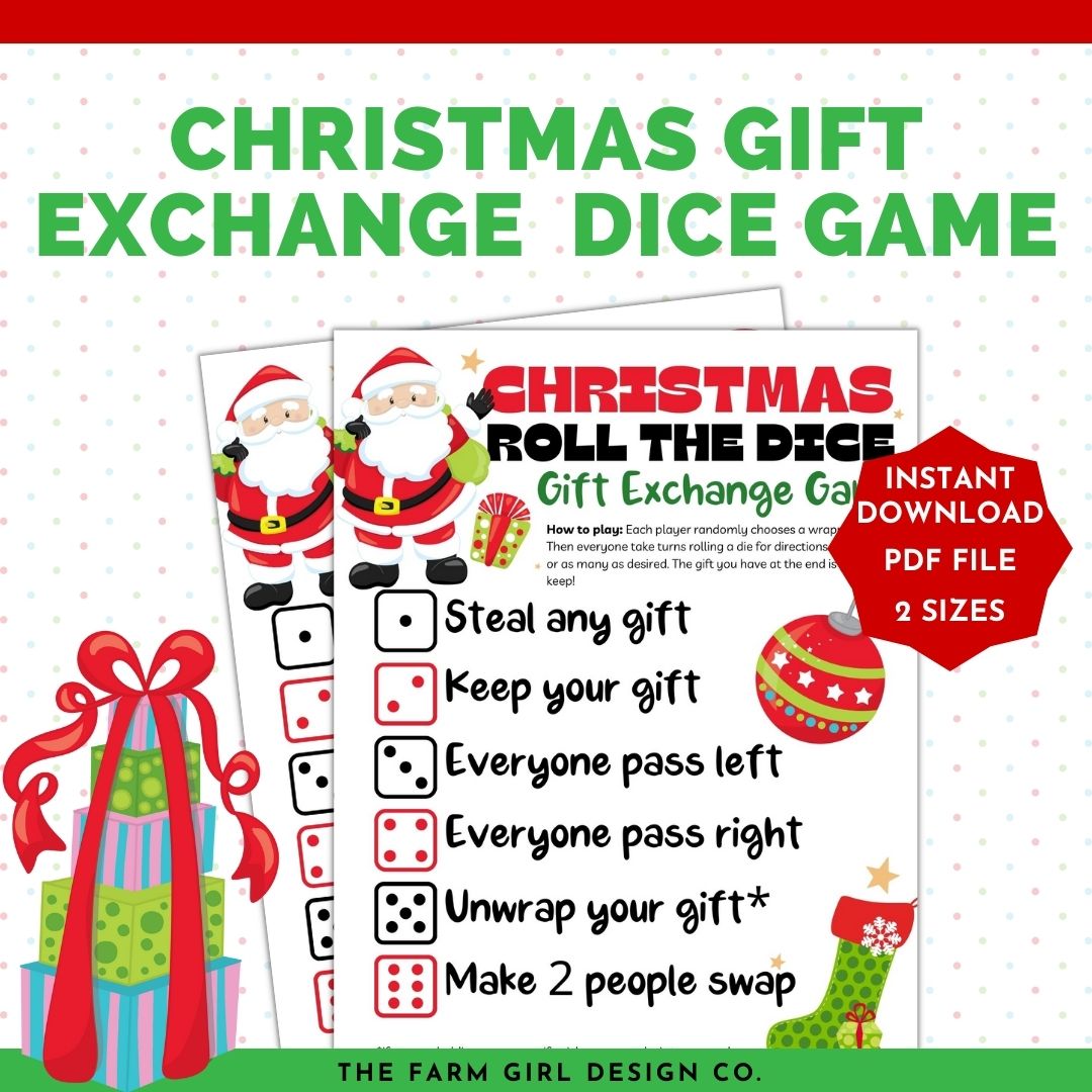 Christmas Gift Exchange Dice Game