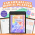 Plan your perfect day with this digital galaxy print Digital Life Planner. This undated digital planner has all the tools you need to get organized in your life. This All In One Digital Planner will help you focus on your yearly, monthly, weekly & daily plans as well as goals, finances, lifestyle, wellness, business, mindset and more.