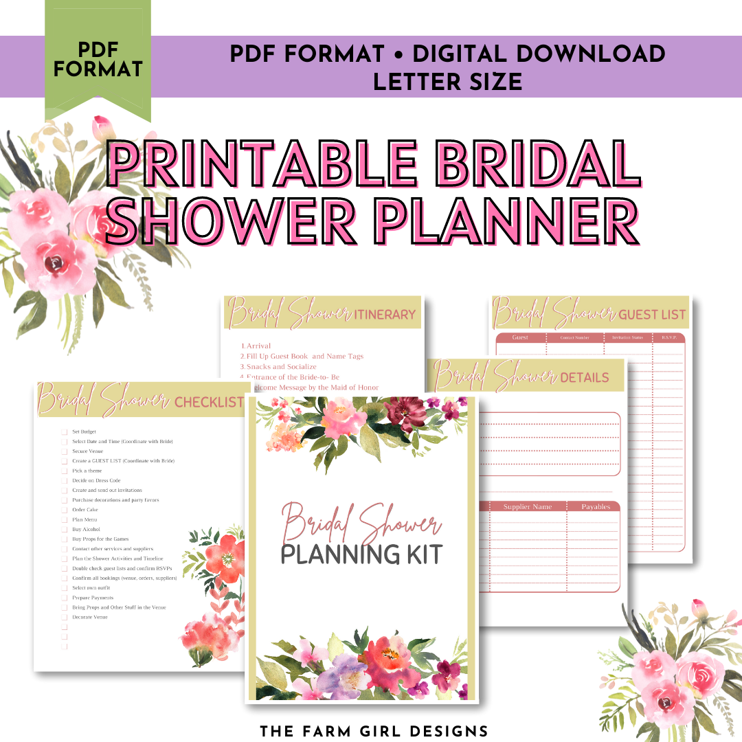 Start the road to happily ever after with this Bridal Shower Planning Kit. Plan an organized Bridal Shower with this wedding planning kit. It&