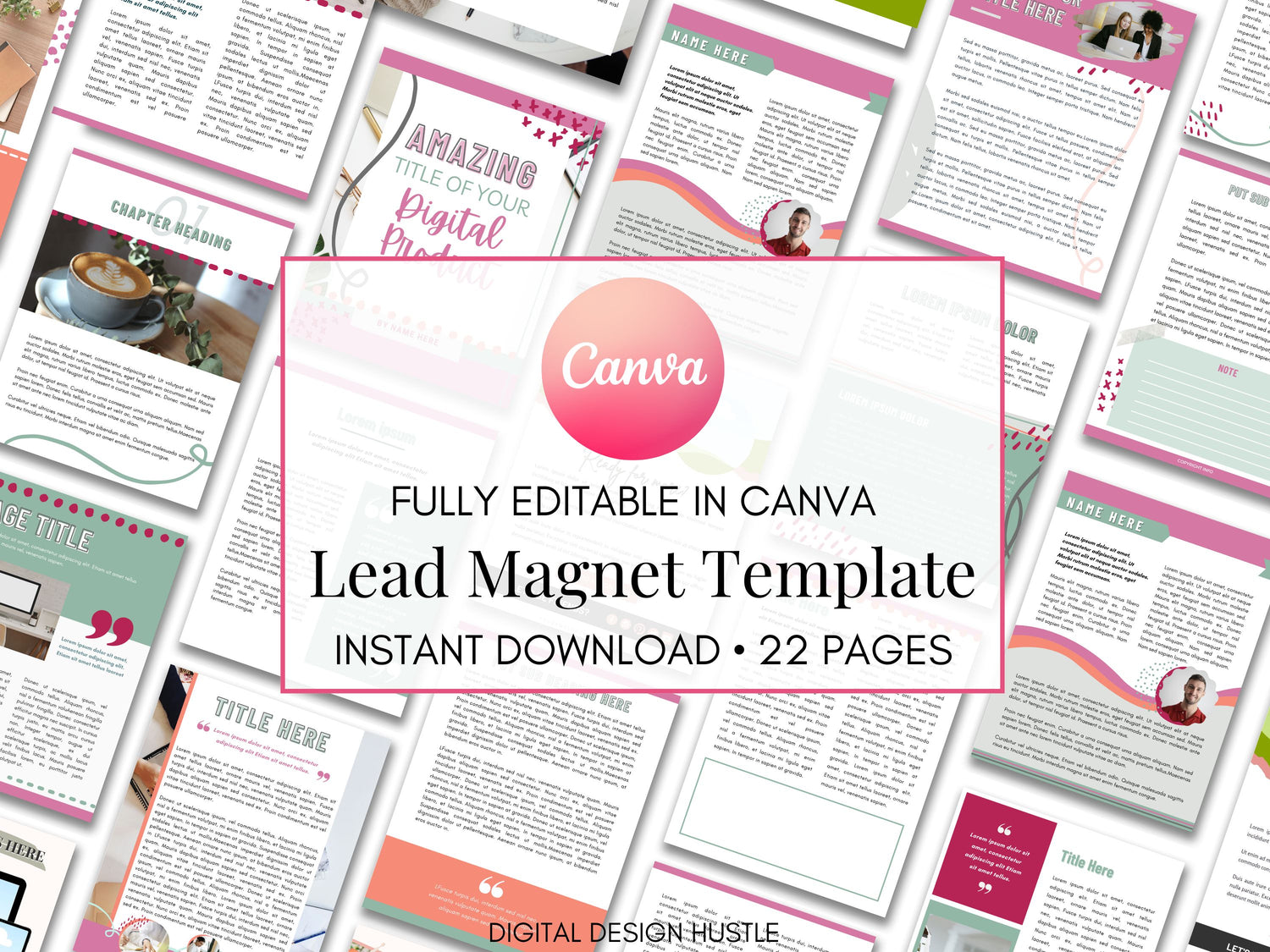 Pink Lead Magnet Canva Template